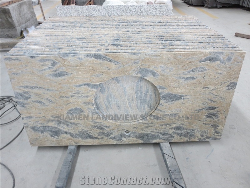 Apollo Marble Prefab Kitchen Countertop