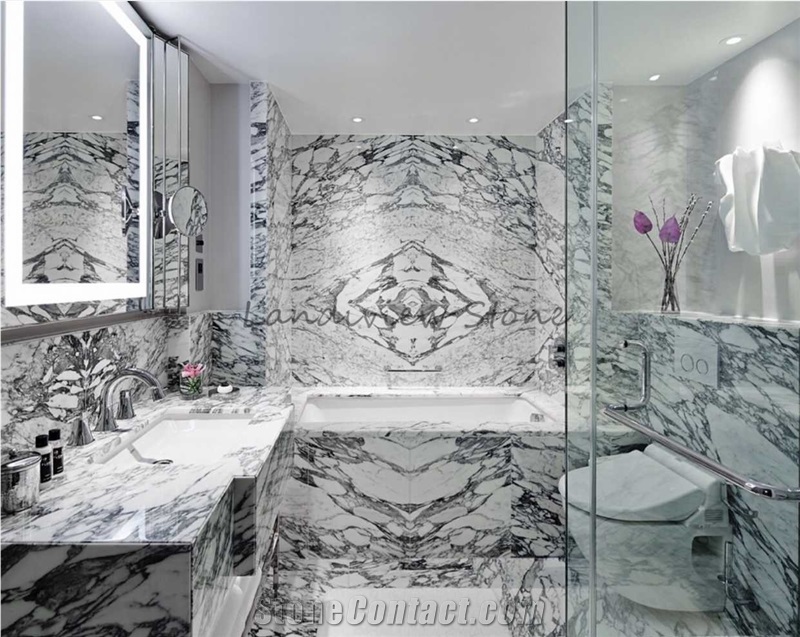 Arabescato Corchia Marble Slabs Wall Cladding