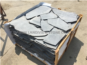 Basalt Black Flagstone Crazy Paving