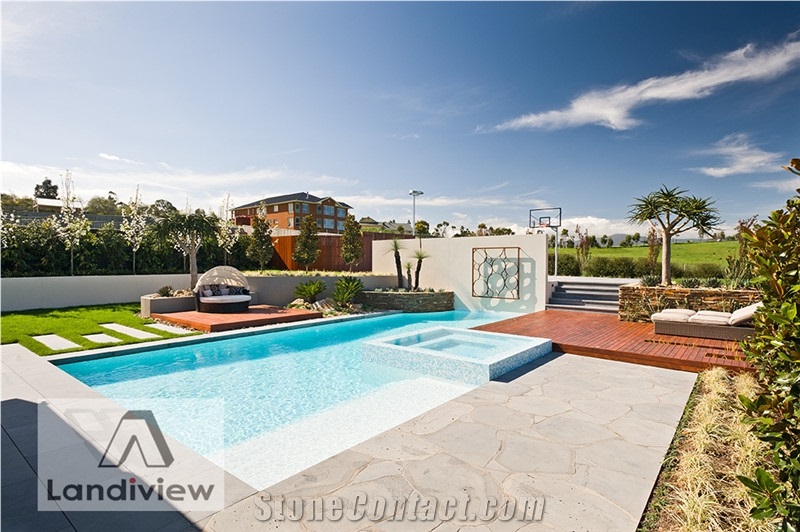 Basalt Black Flagstone Crazy Paving