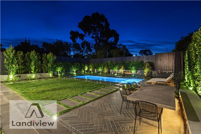 Basalt Black Flagstone Crazy Paving