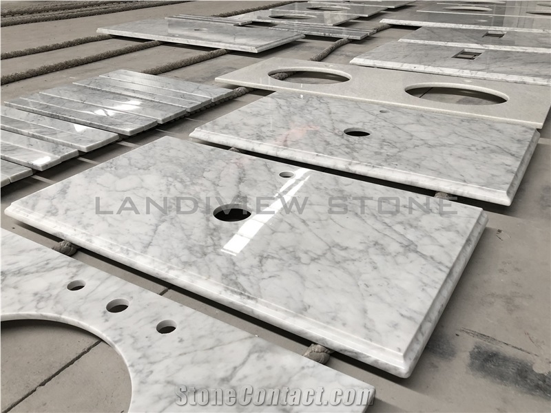 Bianco Carrara Marble Vanity Tops