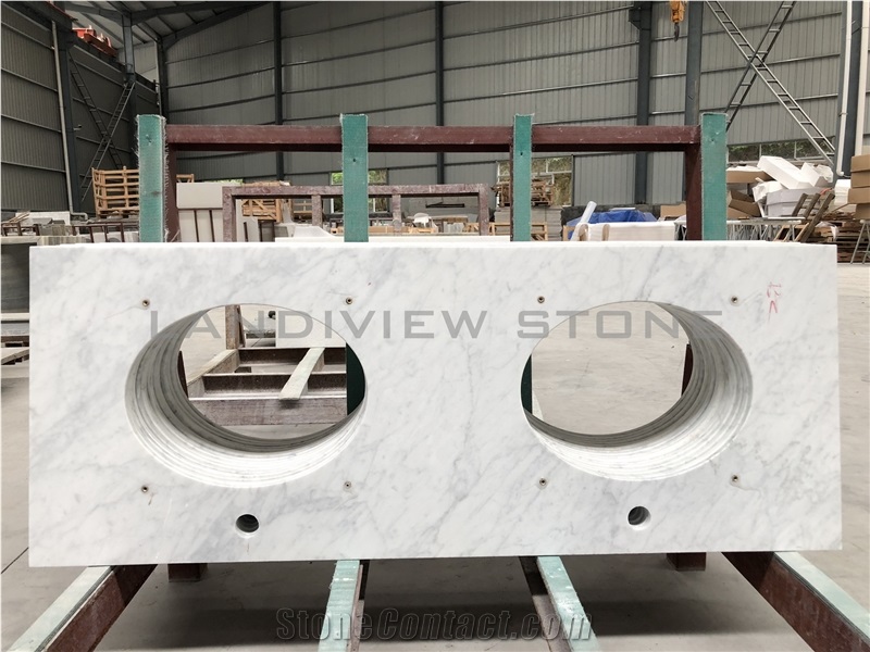 Bianco Carrara Marble Vanity Tops
