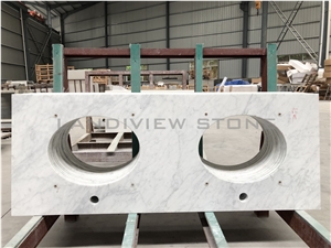 Bianco Carrara Marble Vanity Tops
