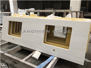 Bianco Dolomite Vanity Tops, Dolomite Countertops
