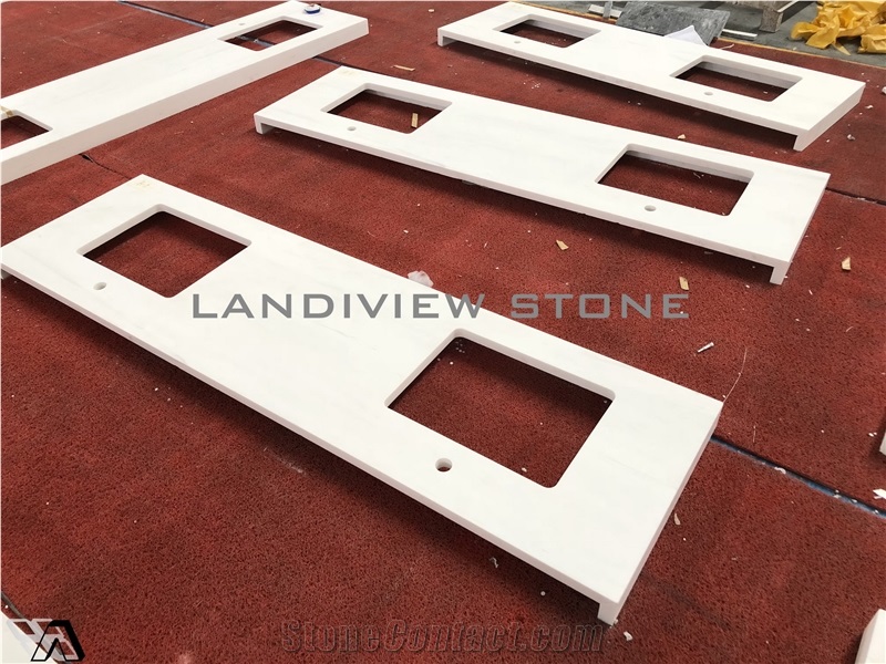 Bianco Dolomite Vanity Tops, Dolomite Kitchen Tops
