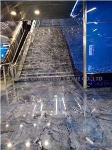 Blue Bahia Granite Slabs Floor Tiles