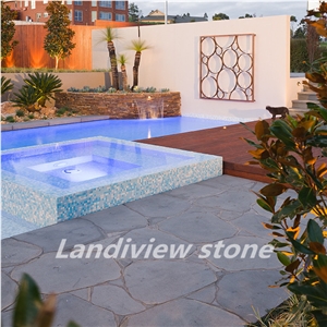Blue Stone Random Pattern Bluestone Cobble Pavers