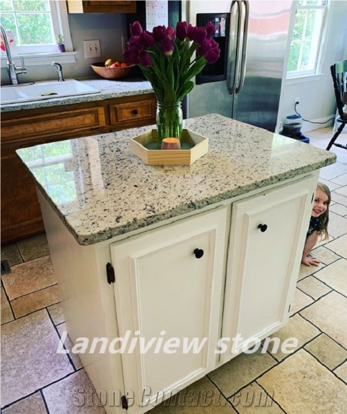 Brazil Dallas White Granite Tiles&Slabs Top