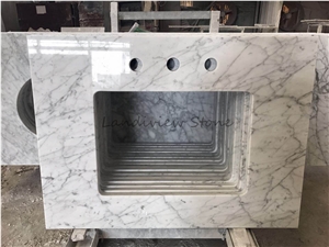 Carrara Sagro Madiele Giola White Vanity Top