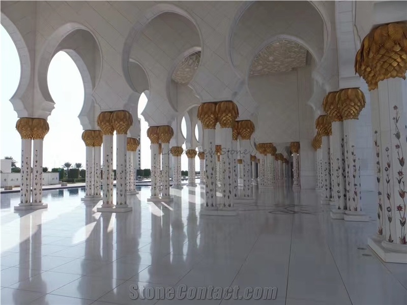 China Bianco Shangrila White Marble Tile