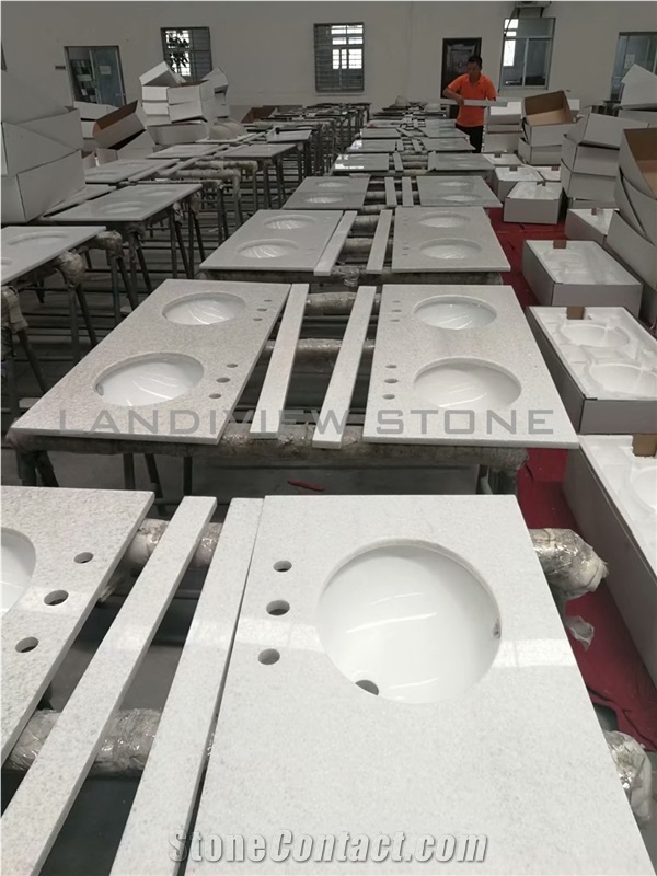 Crystal White Vanity Tops, Chinese Crystal White