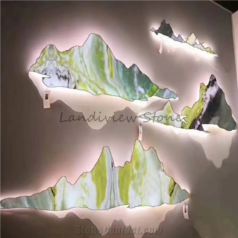 Dreaming Green, Sky Blue, Mint Green Marble Slabs