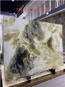Dreaming Green, Sky Blue, Mint Green Marble Slabs