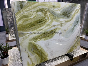 Dreaming Green, Sky Blue, Mint Green Marble Slabs