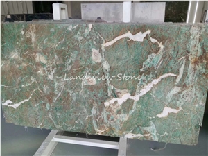 Green Sukabumi Stone Bali Swimming Pool Tiles Wall
