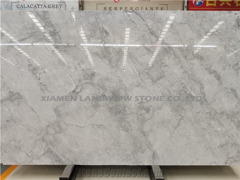 Grey and White Eclipsia Quartzite Floor Tiles Idea