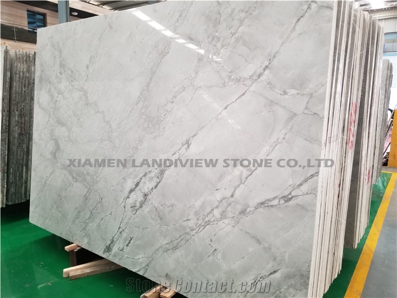 Grey and White Eclipsia Quartzite Floor Tiles Idea