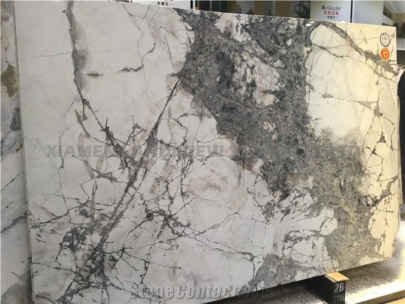 Invisible Grey Gold Marble Slabs