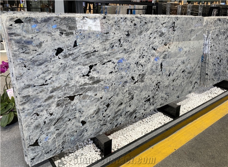 Labradorite Bianca Granite Slabs White Granite For Kitchen