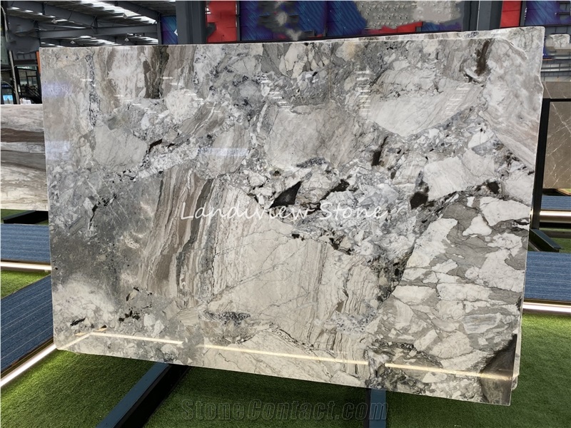 Pandora White Marble Grain Fossil Grey Marble