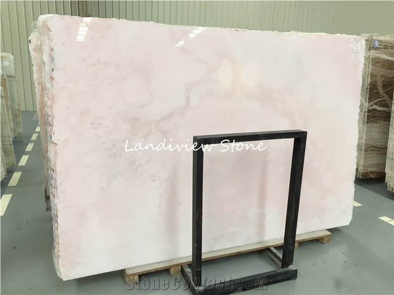 Pink Onyx Slabs Tiles