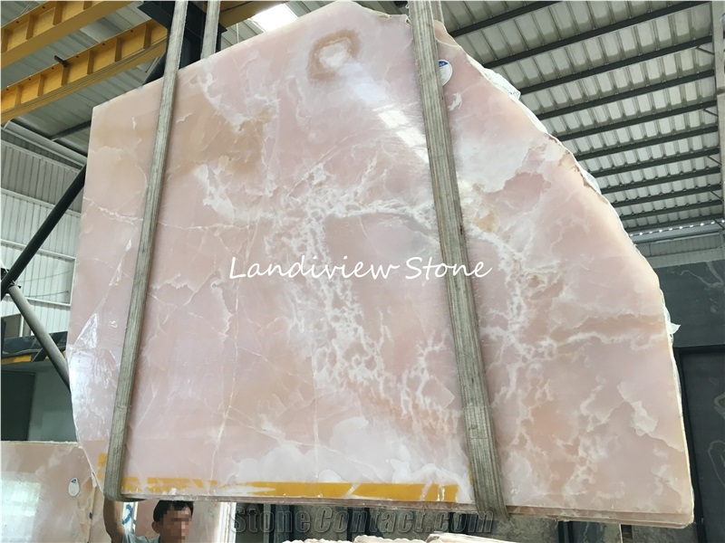 Pink Onyx Slabs Tiles