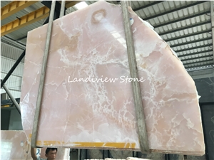 Pink Onyx Slabs Tiles