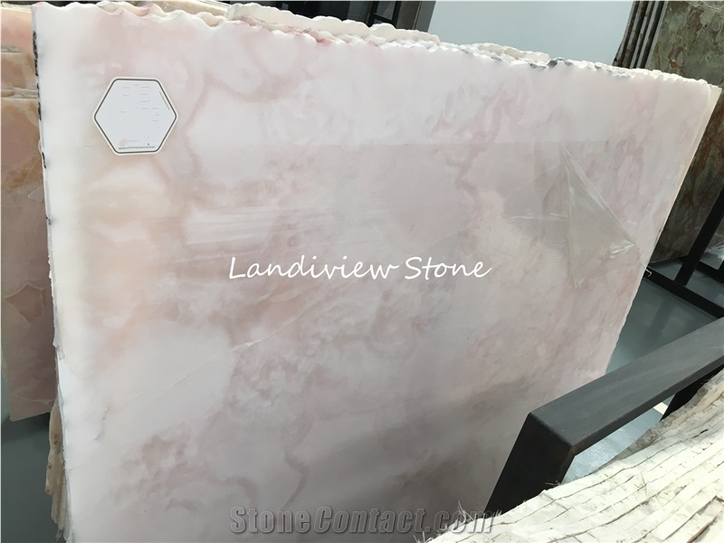 Pink Onyx Slabs Tiles