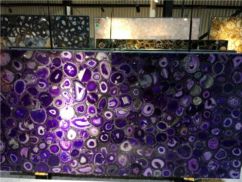 Purple Gemstone Stone Lilac Agate Gemstone