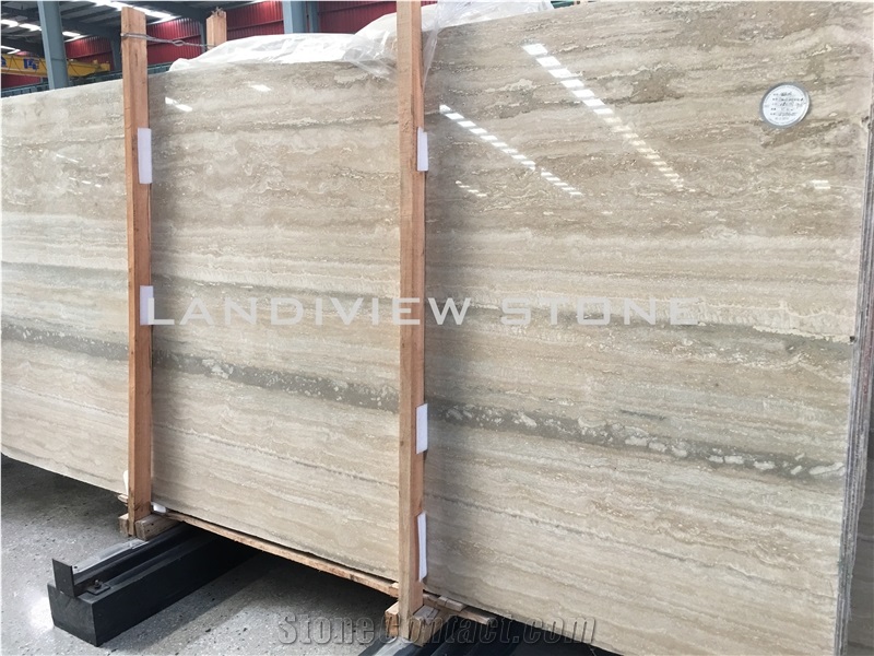 Silver Travertine Slabs, Silver Travertine Tiles