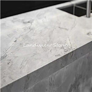 Super White Quartzite Bianco Eclipsia Kitchen Countertop Super White Quartzite Bianco Eclipsia Kitchen Countertop