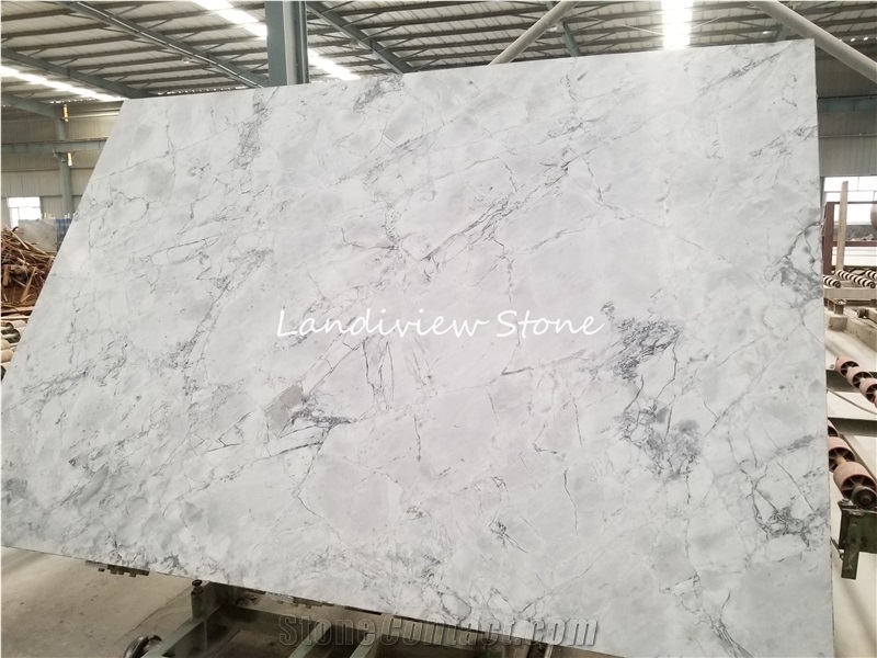 Super White Quartzite Bianco Eclipsia Kitchen Countertop