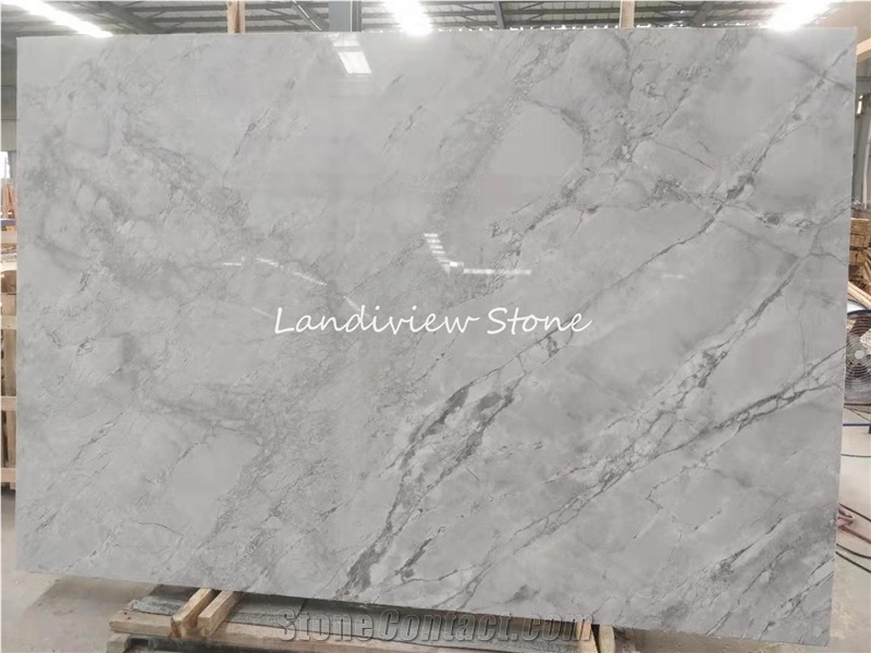 Super White Quartzite Bianco Eclipsia Kitchen Countertop