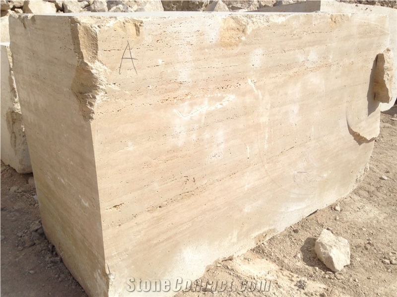 Beige Travertine Blocks