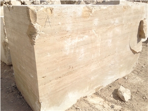 Beige Travertine Blocks