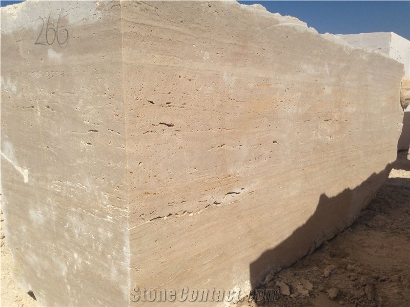 Beige Travertine Blocks