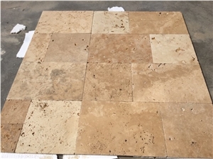 Travertine Tumbled French Pattern