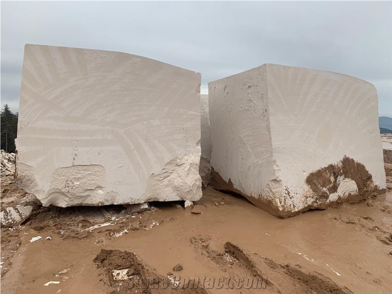 White Limestone Blocks