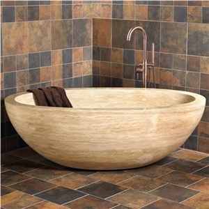 Travertine Bathtub