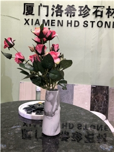 Bianco Calaeatta Marble Vase Home Decor Carving