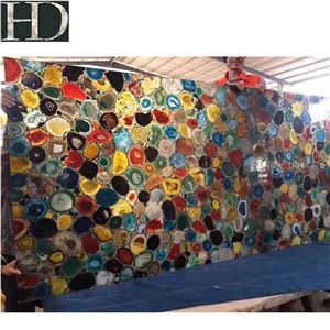 Colorful Agate Gemstone Semiprecious Stone Slab Colorful Agate Gemstone Semiprecious Stone Slab