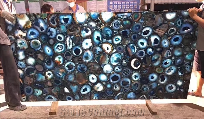 Colorful Agate Gemstone Semiprecious Stone Slab