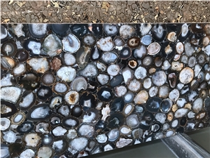 Grey Agate Semi Semiprecious Slabs Luxury Gemstone