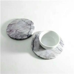 Marble Drink Coaster Interior Decor Round Hexagon