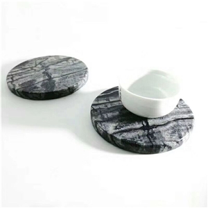 Marble Drink Coaster Interior Decor Round Hexagon