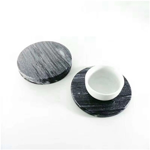 Marble Drink Coaster Interior Decor Round Hexagon