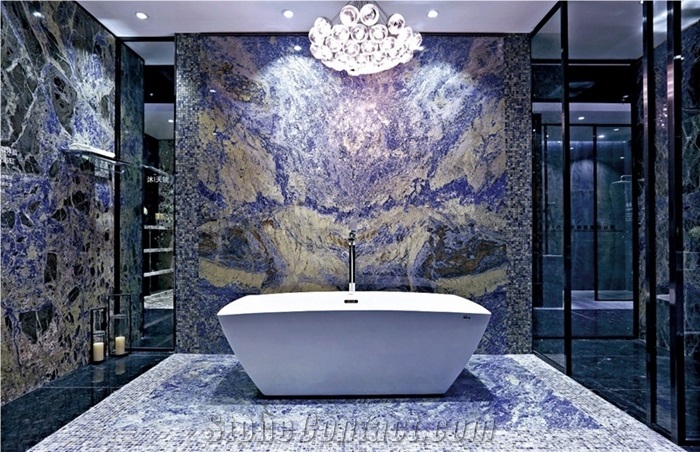 Royal Blue Sodalite Bolivian Quartzite Slab & Tile