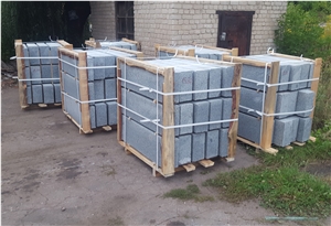 Grey Ukraine Granite Kerbstone