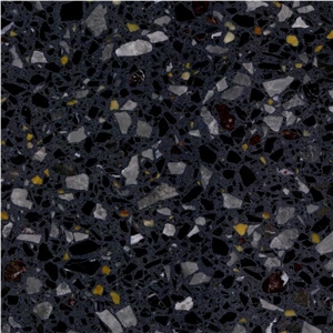 Black Artificial Terrazzo Tiles for Floor and Wall Black Artificial Terrazzo Tiles for Floor and Wall